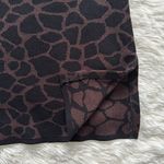 Misook Tank Top Sleeveless Knit Scoop Neck Animal Print Giraffe Brown Black M Photo 5