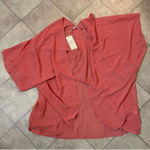 Moss Rose Sheer Pink Kimono Style Cover One Size New Photo 0
