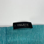 Yelete Size Large Leggings Aqua Blue Ombre Stretch Activewear Yoga Pant NWT Photo 5