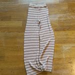 Striped Women's Straight Leg Pants Brown Size XS Photo 2