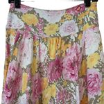 Loft Ann Taylor Peony Print Linen Blend Midi Skirt, Sz 2 Photo 7