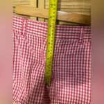 J.Crew pink white gingham short shorts woman’s size 0 EUC Photo 3
