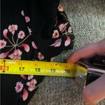 Bishuge Black & Pink Floral Tunic Top | Women’s Size Large Photo 5