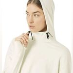 Oakley Luxe Crop Fleece Hoodie Women's Winter Gray cream size small Photo 3