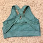 Gymshark teal cross over sport bra size small Photo 1