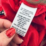 Toad & Co  Chaka Skirt Sz M Organic Cotton Blend Red Floral Poppy Beachy Boho Photo 4