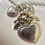 Lucky Brand two tone heart pendant necklace Photo 3