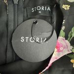 Storia  Black Floral Long Sleeve Dress Size XS Photo 13
