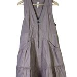 Daily Practice Trek Utility Mini Dress Mauve Ribbed V Neck Zip Front Womens M Pink Size M Photo 0