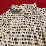 Jane and Delancey  White Patterned Blouse Photo 2