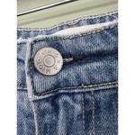 AMO Jeans Size 30/26 Twist Sweet Cheeks Cropped Piping Velvet Stripe Split Hem‍ Blue Photo 7