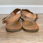 Rebels Women’s Size 7 Leather Huarache Braided Sandals Brown Photo 8