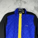 Ralph Lauren Lauren Active Jacket Womens L Black Blue Full Zip Quilted Outdoor Photo 4