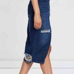 One Teaspoon Society Distressed Denim Pencil Skirt in Blue Moon Size 27 Photo 1