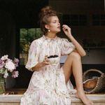 Spell & The Gypsy Rose Garden Mini Dress Pink Size M Photo 4