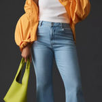 Anthropologie Pilcro Tulip Mid-Rise Flare Light Wash Stretchy Jeans Size 26 Photo 0