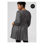 Torrid  Black Plaid Button Front Skater Mini Dress Sz.2 Photo 4
