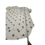 NY & Company White/Gray Tie Sleeve Blouse Sz M NWT White Size M Photo 5