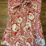 Anthropologie Blue Tassel  Strapless Mini Dress! Size Small NWT Photo 2