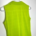 Nike  Golf Dri-Fit Collared Sleeveless Neon Yellow Tank Top Photo 6