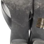 Cink Me Faux Vegan Leather Heeled Sandals Black Thong Size 39 US 6 Photo 9