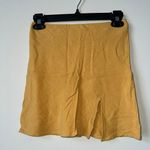 Beginning Boutique Yellow Mini Skirt Photo 0