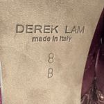 Derek Lam Donya Snakeskin & Suede Lace Up Ankle Boots Red Gold Details Size 8 Photo 8