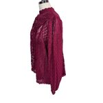 Torrid  Mixed Lace High Neck Sheer Blouse Cottage Core Long Sleeve‎ Womens 1X Photo 5