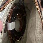 ZARA Brown Leather Handbag with Strap Photo 5
