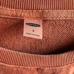 Old Navy  Women's Orange Short Sleeve Sweatshirt Photo 2