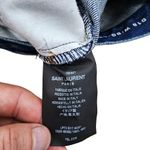 Saint Laurent NEW 100% Cotton Baggy Jeans Blue High Rise Size 27 Photo 8