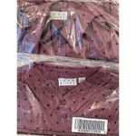 Joan Rivers Polka Dot Purple Button Up Blouse Work Career Novelty Size 6 Photo 6