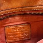 Fossil Women's Burnt Orange Leather Crossbody Bag Casual Style Photo 6
