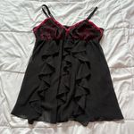 Womens Red Black Nightie Lingerie Babydoll Grunge Vampire Valentines 90s Sexy Size undefined Photo 0