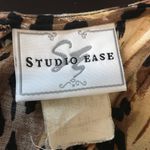 Vintage Dress Leopard Print Midi Sleeveless Brown Animal‎ Scoop Neck Casual Size 10 Photo 6