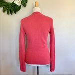 Adrienne Vittadini 100% Cashmere Pink V-Neck Sweater M Photo 3
