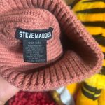 Steve Madden  Ribbed Knit Beanie in Warm Brown Photo 3