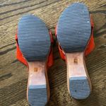 Michael Kors  pony hair slides wooden heel orange 9 cute comfy Great hot Photo 2