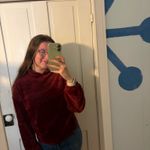 LC Lauren Conrad Lauren Conrad red fuzzy hoodie  Photo 1