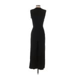 Sandro  Black Crew-Neck Wide Leg Jumpsuit - FR 36 / US 4 Photo 1