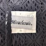 MiracleSuit  Black Open Knit Scoop Neck 3/4 Sleeve Pullover Coverup Dress XL Photo 6