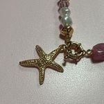 Pink and Gold Beaded Bracelet with Starfish Charm Photo 2
