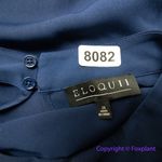 Eloquii New! ‎ blue short flutter sleeves top keyhole back, size 26 Photo 6