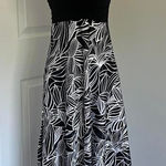 Speechless Y2K BLACK AND WHITE HALTER NECK HANDKERCHIEF HEM MIDI DRESS Photo 0