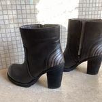 RIBA Rockin Black Metallic 💚NWOB💚 Boots size 6 Block Heel Photo 1