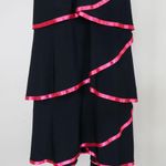 Taboo Vintage 90s Black & Pink Ruffle Dress Photo 5
