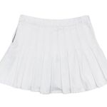 frame denim NEW Frame Pleated White Denim Tennis Skirt Preppy Cotton Mini Women's Size 27 Photo 3