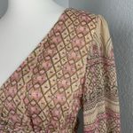 House of Harlow  1960 Women's Chiffon Dress Button Metallic Bohemian Small Photo 2