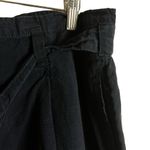Club Monaco Darcee Navy Blue Linen Belted Paperbag Shorts Size 12 Photo 5
