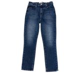 Paige Sarah Slim Jeans Premium Blue Denim Designer Straight Leg Women's Size 29 Photo 2